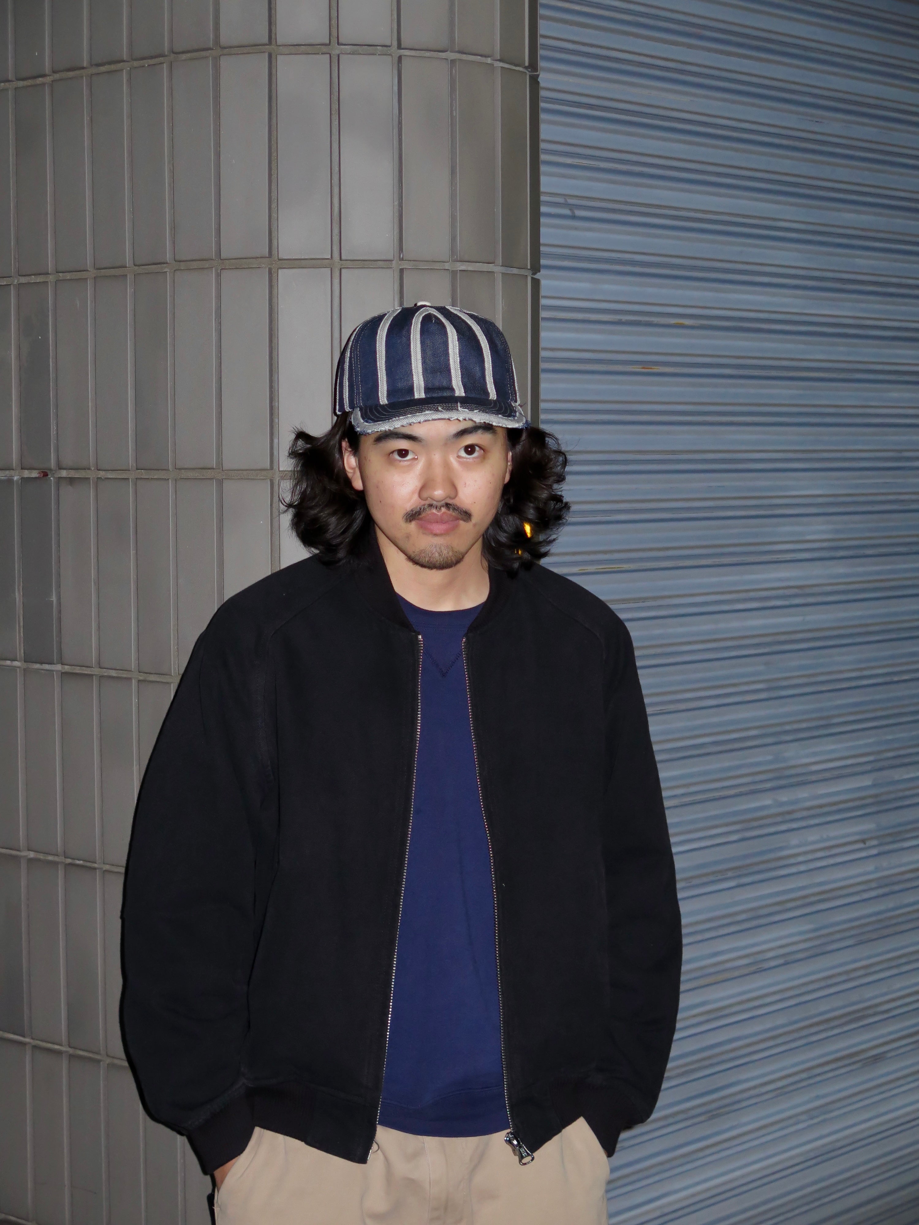 OPEN SEAM PINSTRIPE BIG RIG 5 PANEL - DENIM